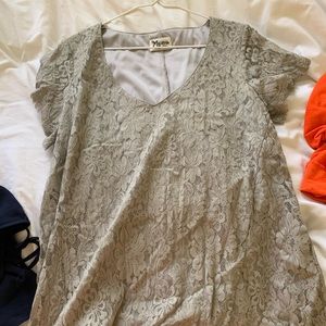 GRAY LACE DRESS🔥